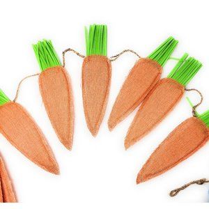 Orange Carrot Easter Jute Garland Party Decor, 6 Feet